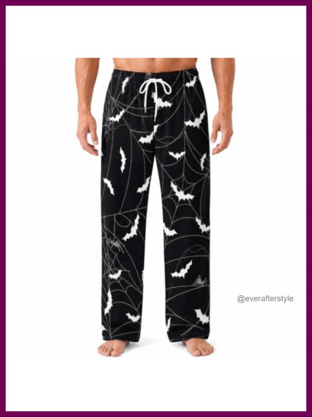 Mens Pajama Pants Lounge Sleep Bottoms with Pockets Polyester Spandex